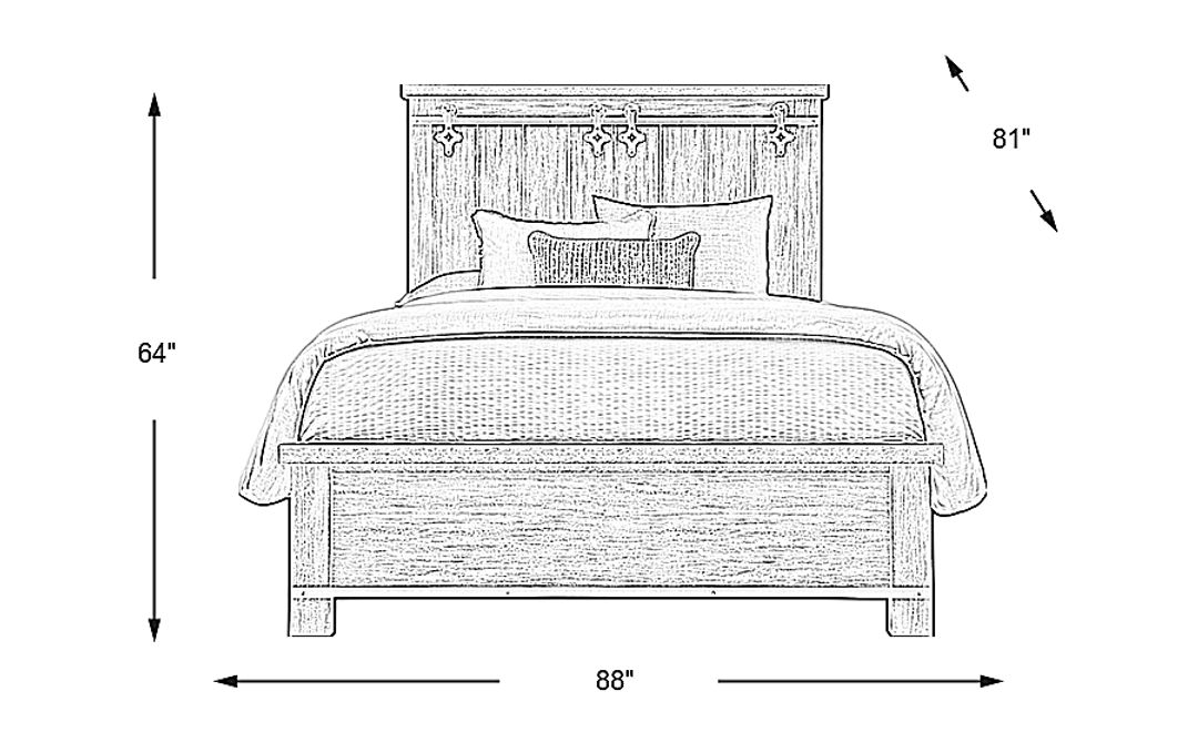 Barinas Gray 3 Pc King Bed