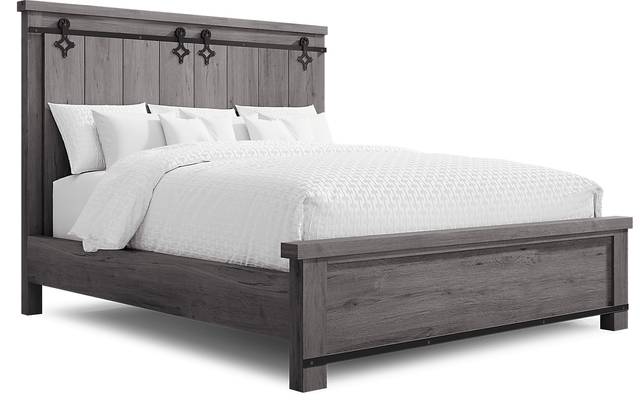 Barinas Gray 3 Pc King Bed - Thumbnail - Image 1