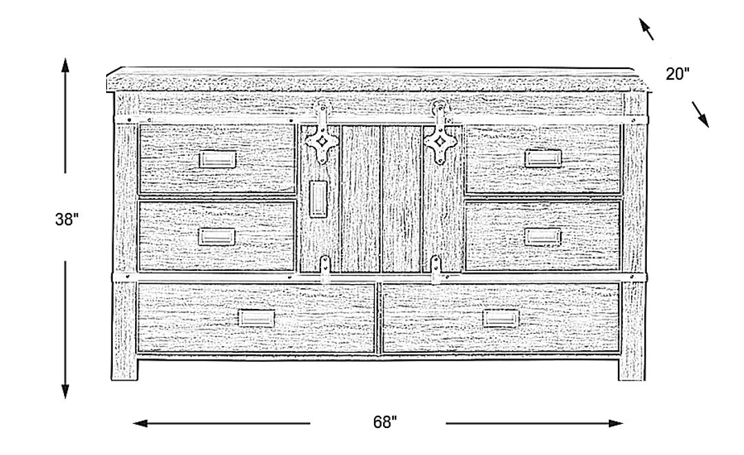 Barinas Gray Dresser