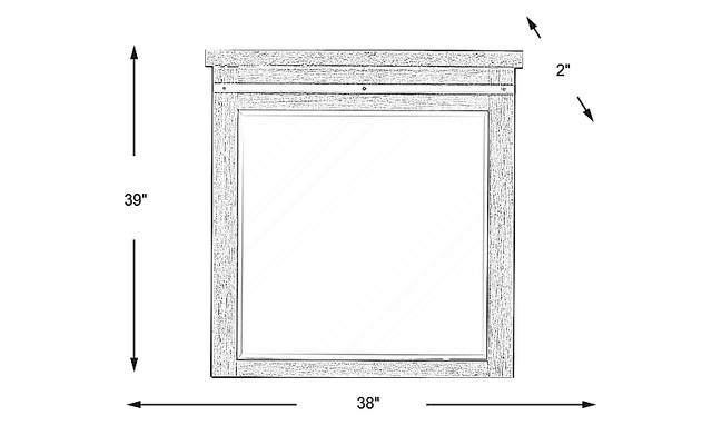 Dimension Image. Please refer to the Dimension Tab on this page for dimension details.
