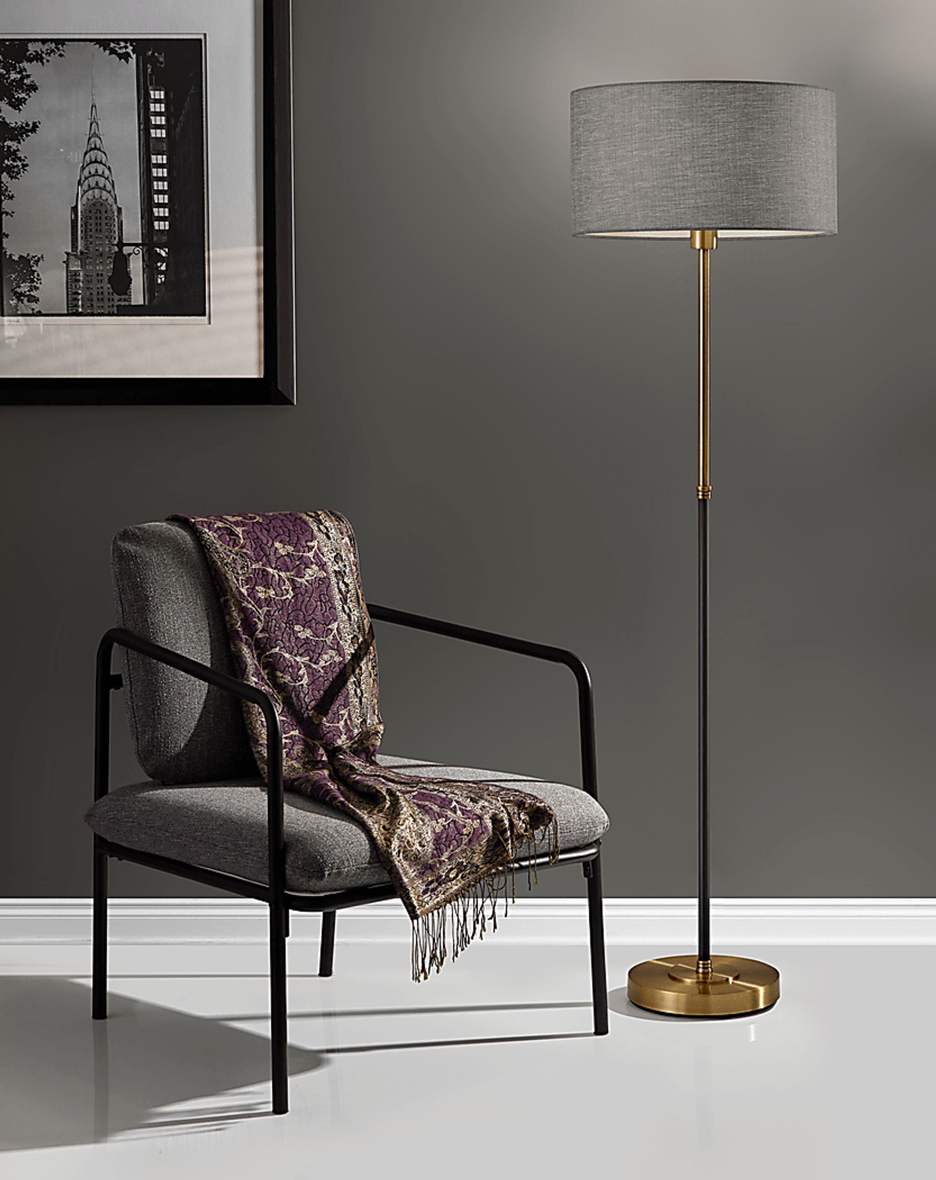Baring Brass Floor Lamp - Image 3