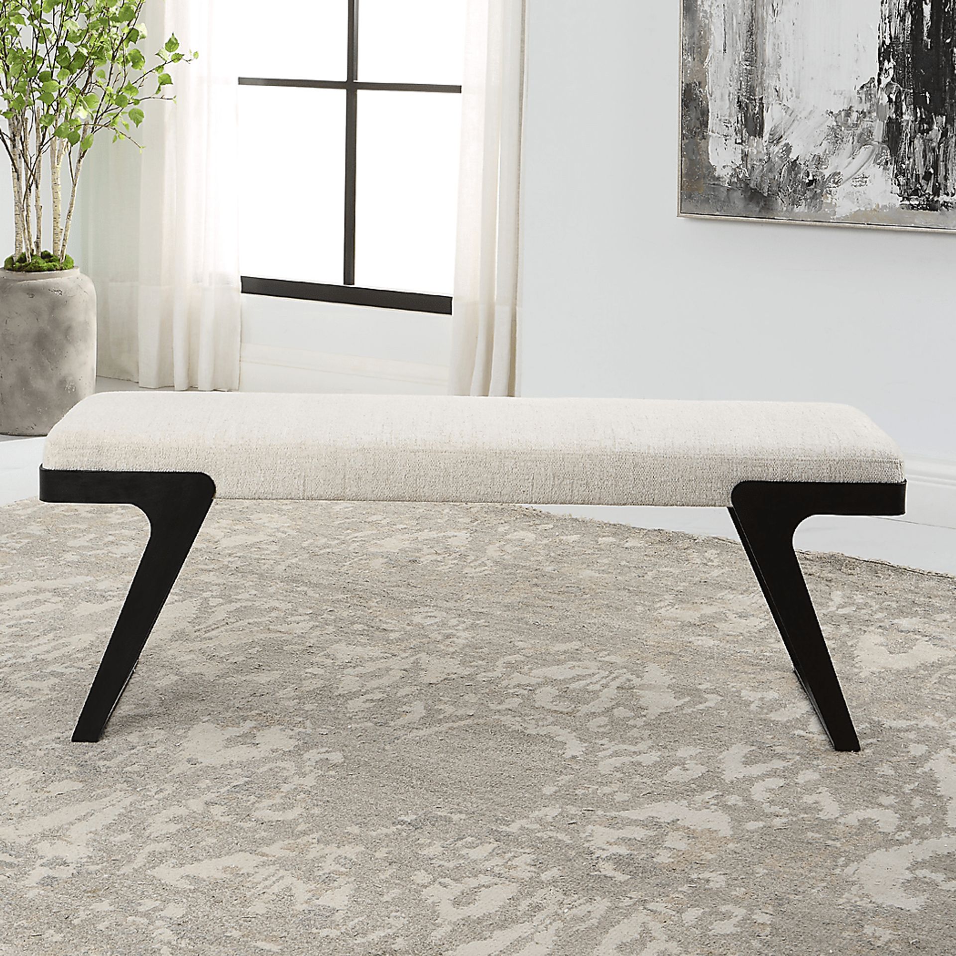 Barinja White Bench - Image 2