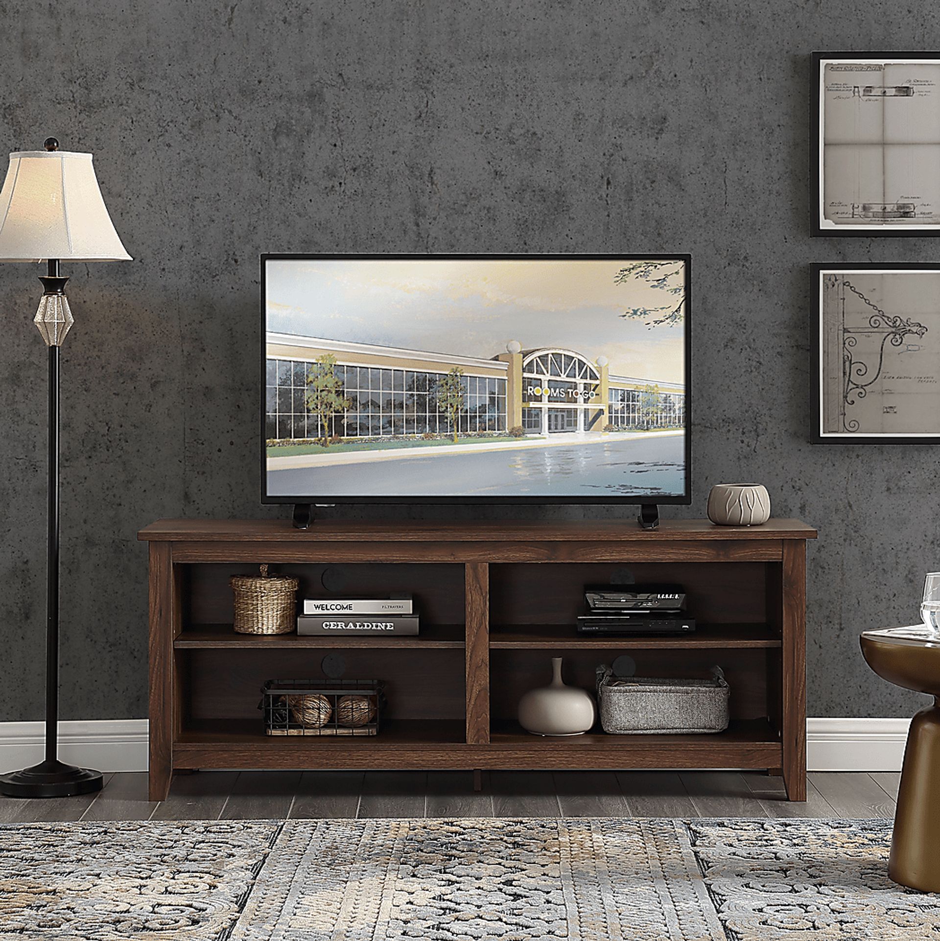 Barite Walnut 58 in. Console - Image 4