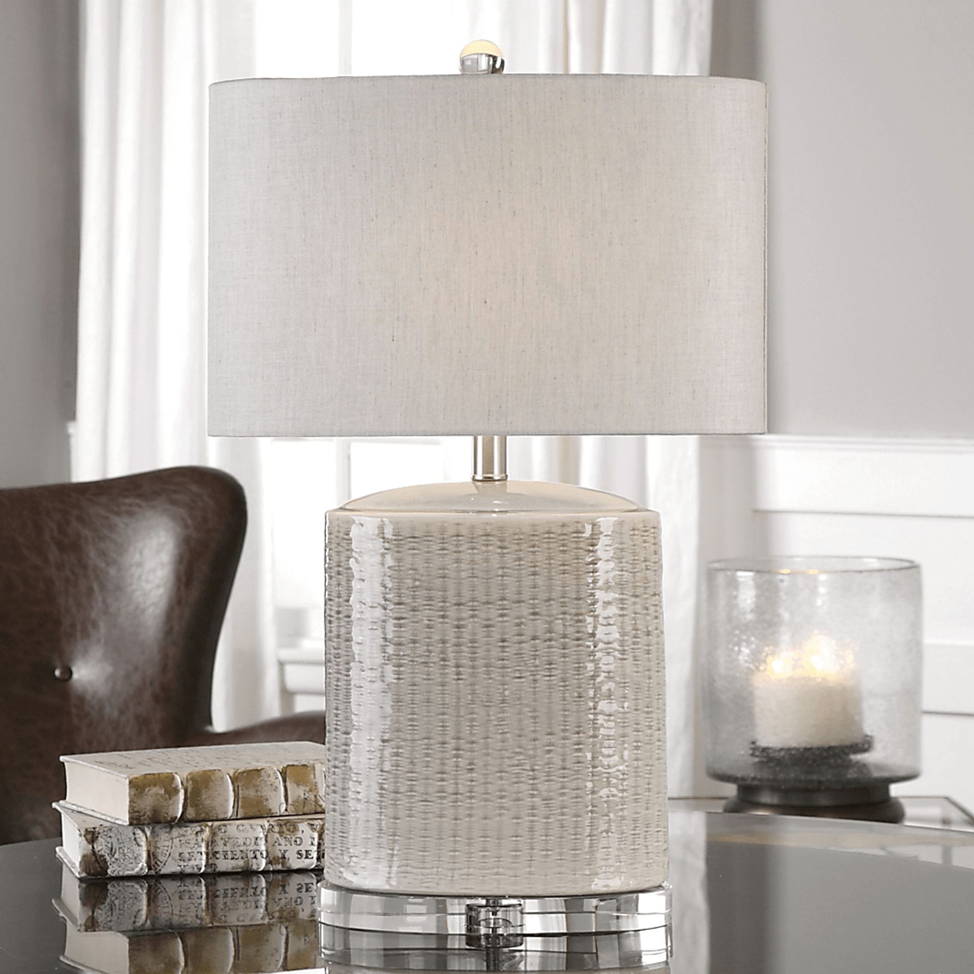 Barkington Gray Lamp - Image 2