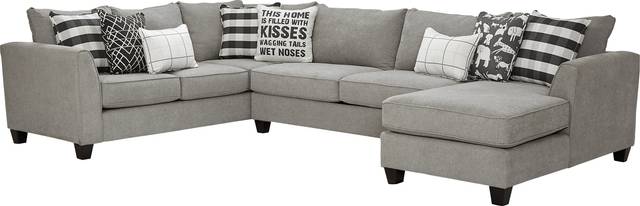 Barkley Heights Gray 3 Pc Sectional - Thumbnail - Image 1