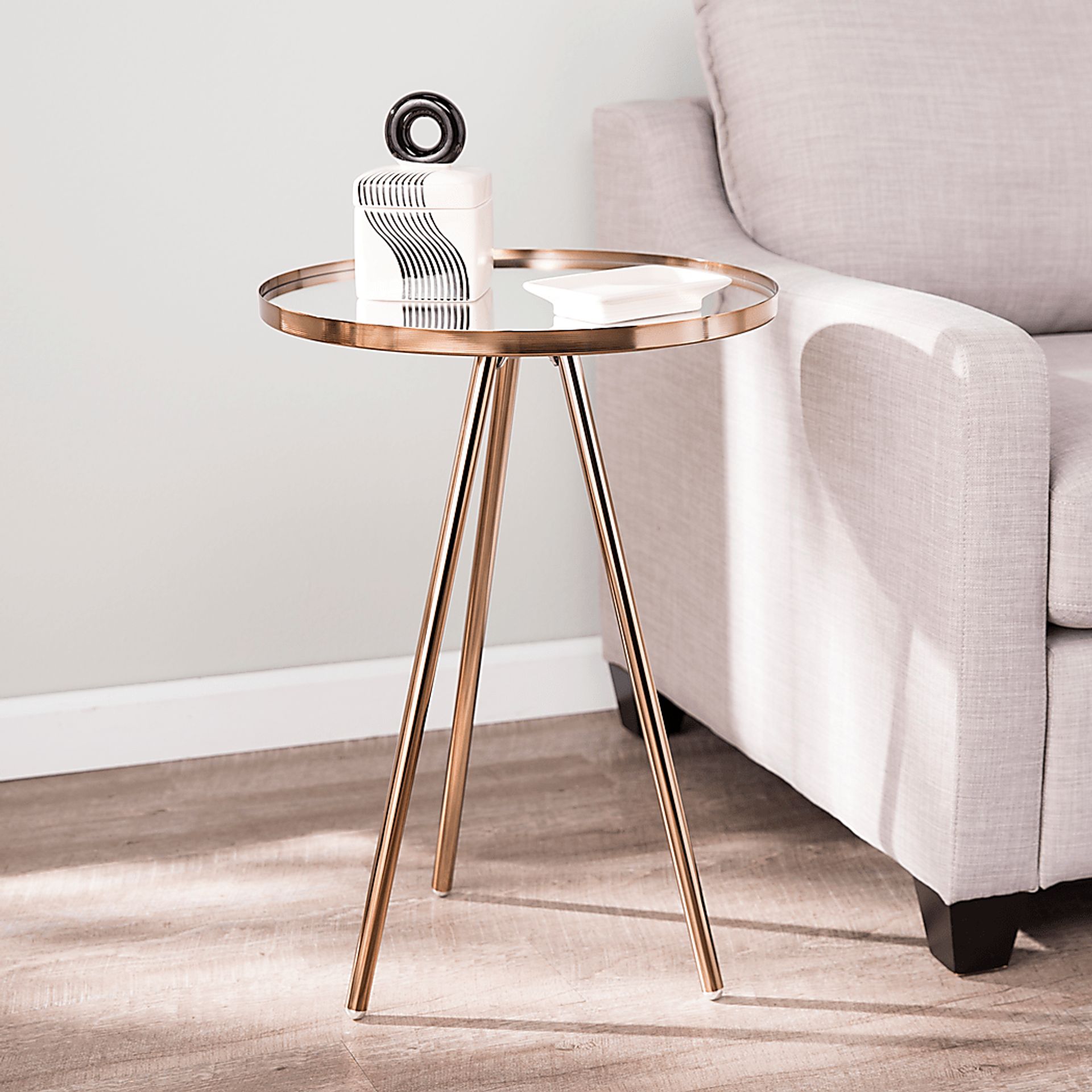 Barkwood Gold Accent Table - Image 2