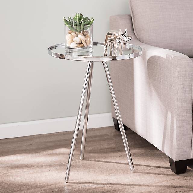 Barkwood Silver Accent Table - Thumbnail - Image 2
