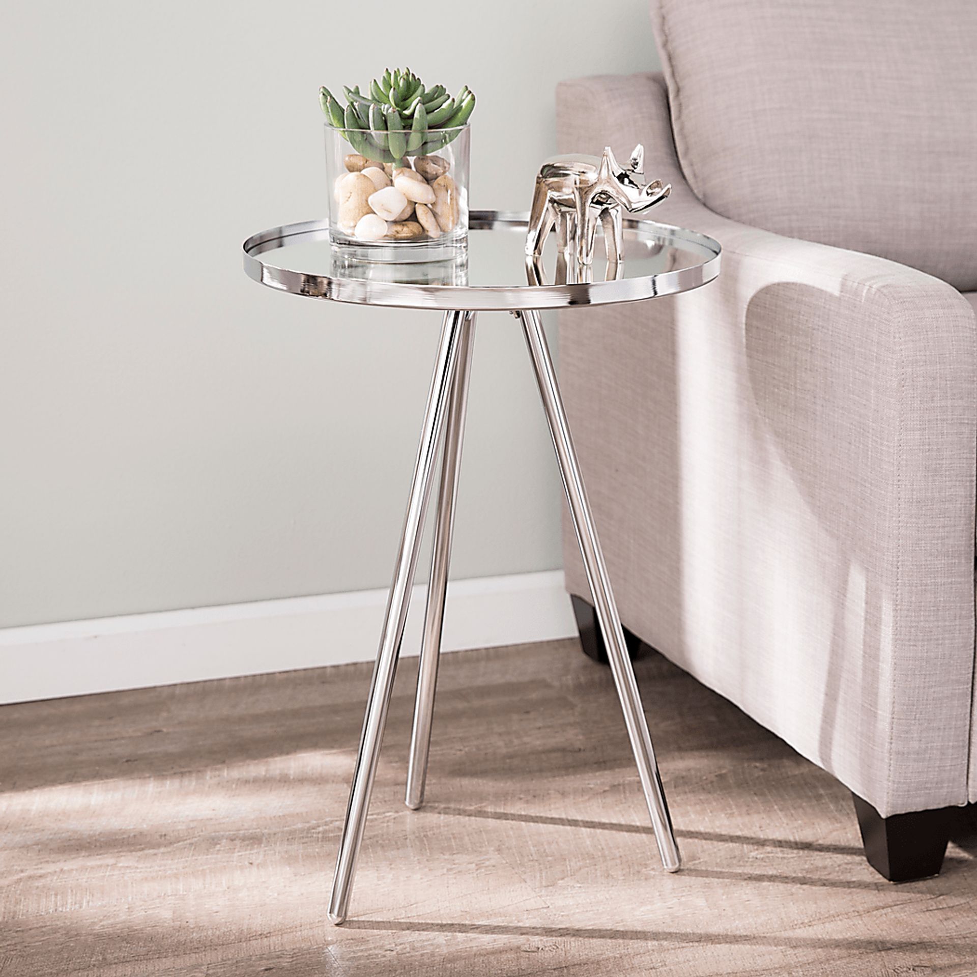 Barkwood Silver Accent Table - Image 2