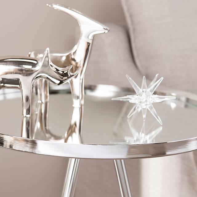 Barkwood Silver Accent Table - Thumbnail - Image 3
