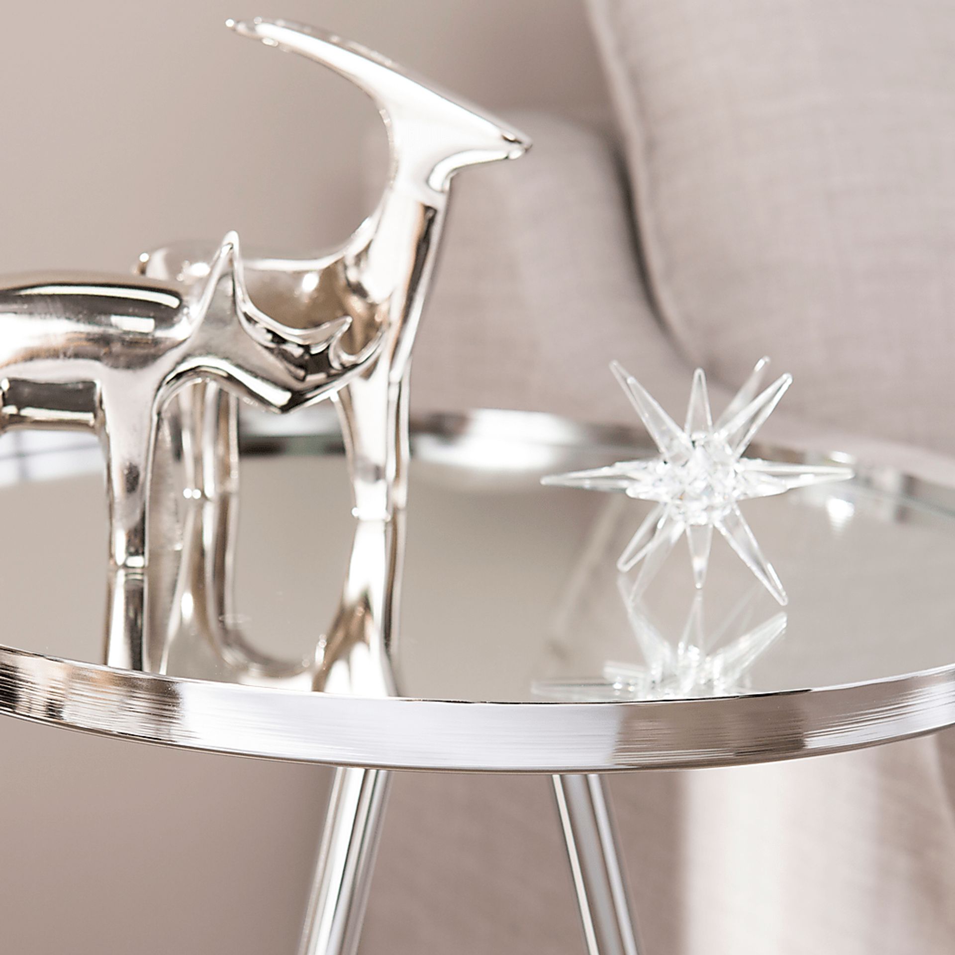Barkwood Silver Accent Table - Image 3