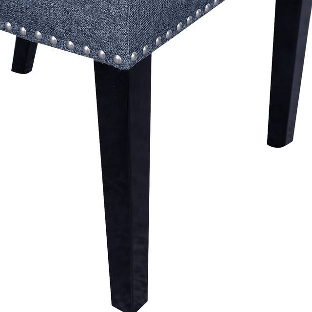 Barles Blue Side Chair - Thumbnail - Image 2
