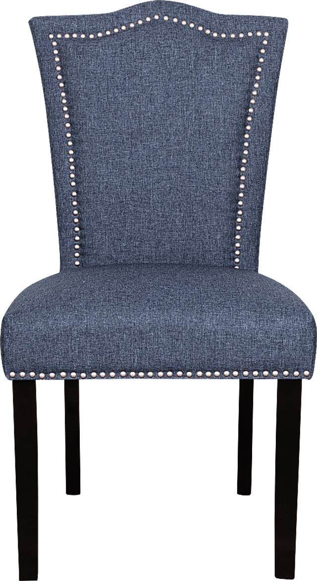 Barles Blue Side Chair - Thumbnail - Image 5