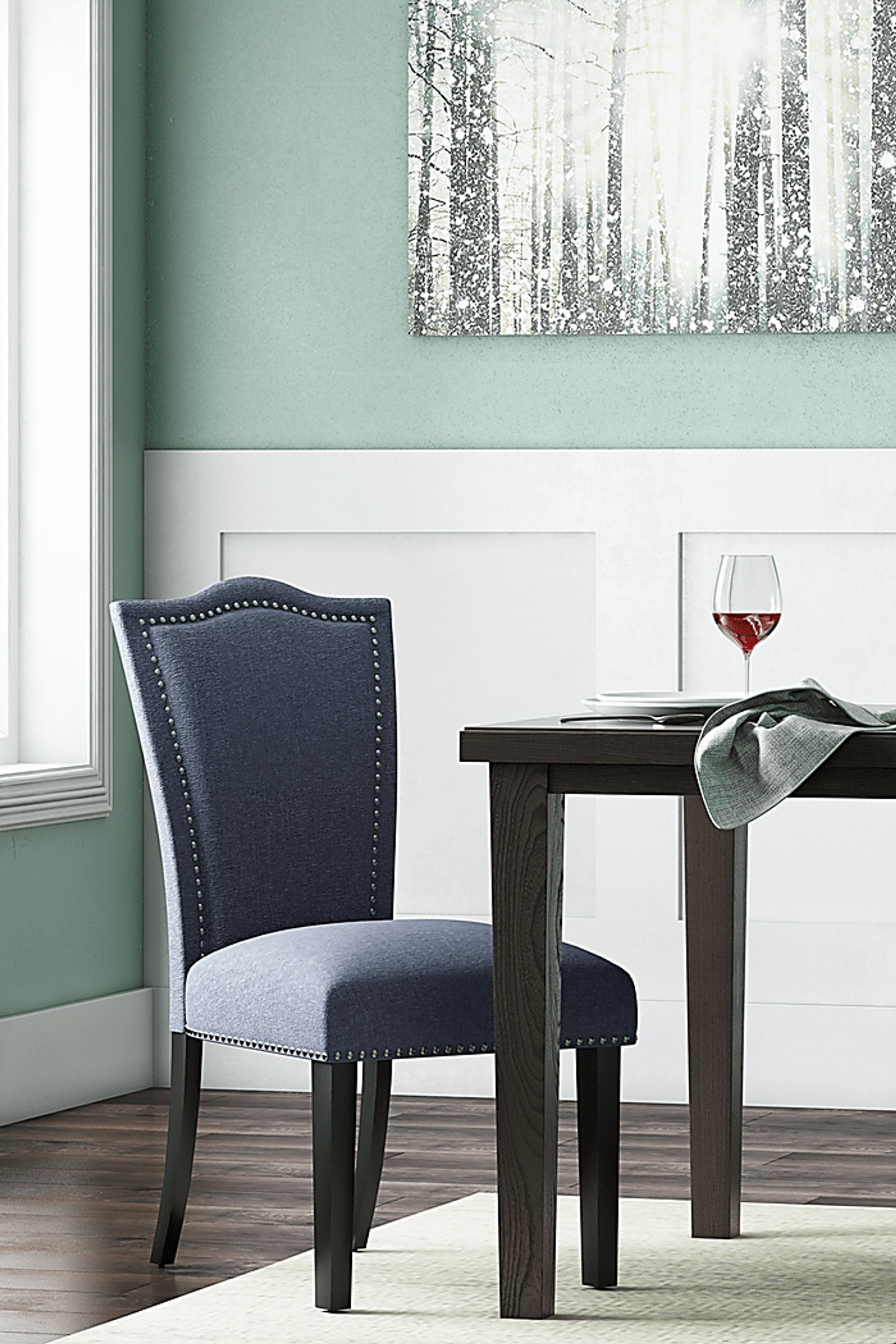 Barles Blue Side Chair - Image 7