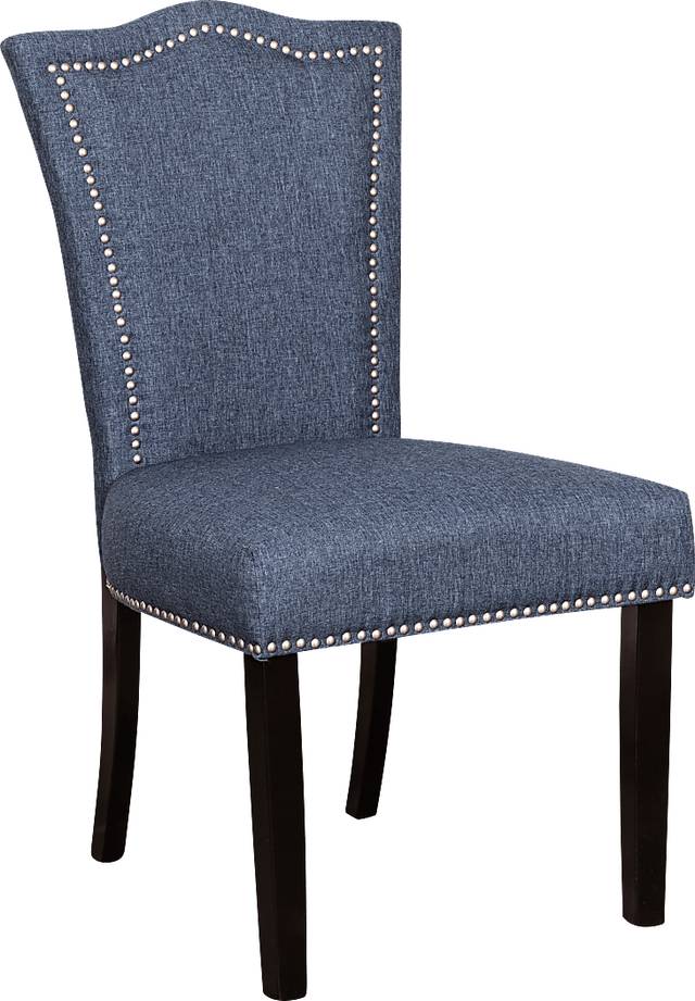 Barles Blue Side Chair - Thumbnail - Image 1
