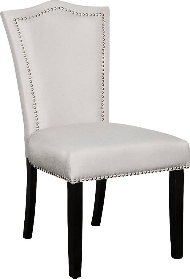 Barles Light Gray Side Chair - Thumbnail - Image 1