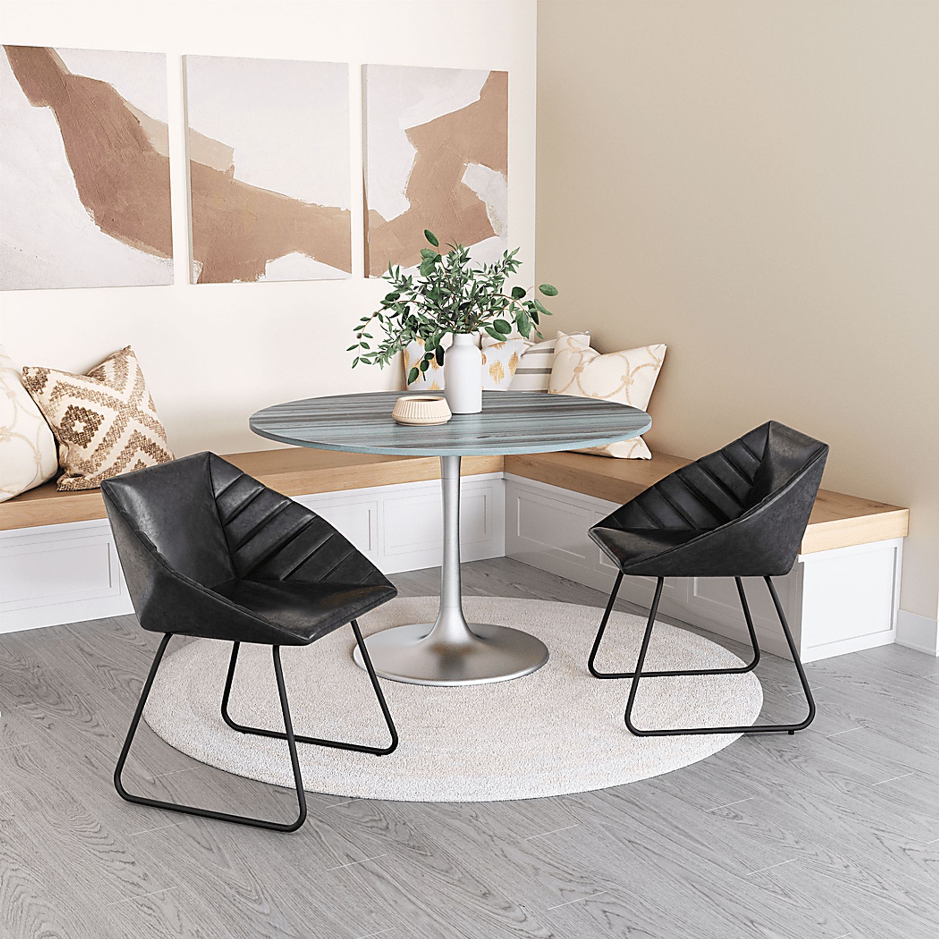 Barliff Black Dining Chair, Set of 2 - Image 2