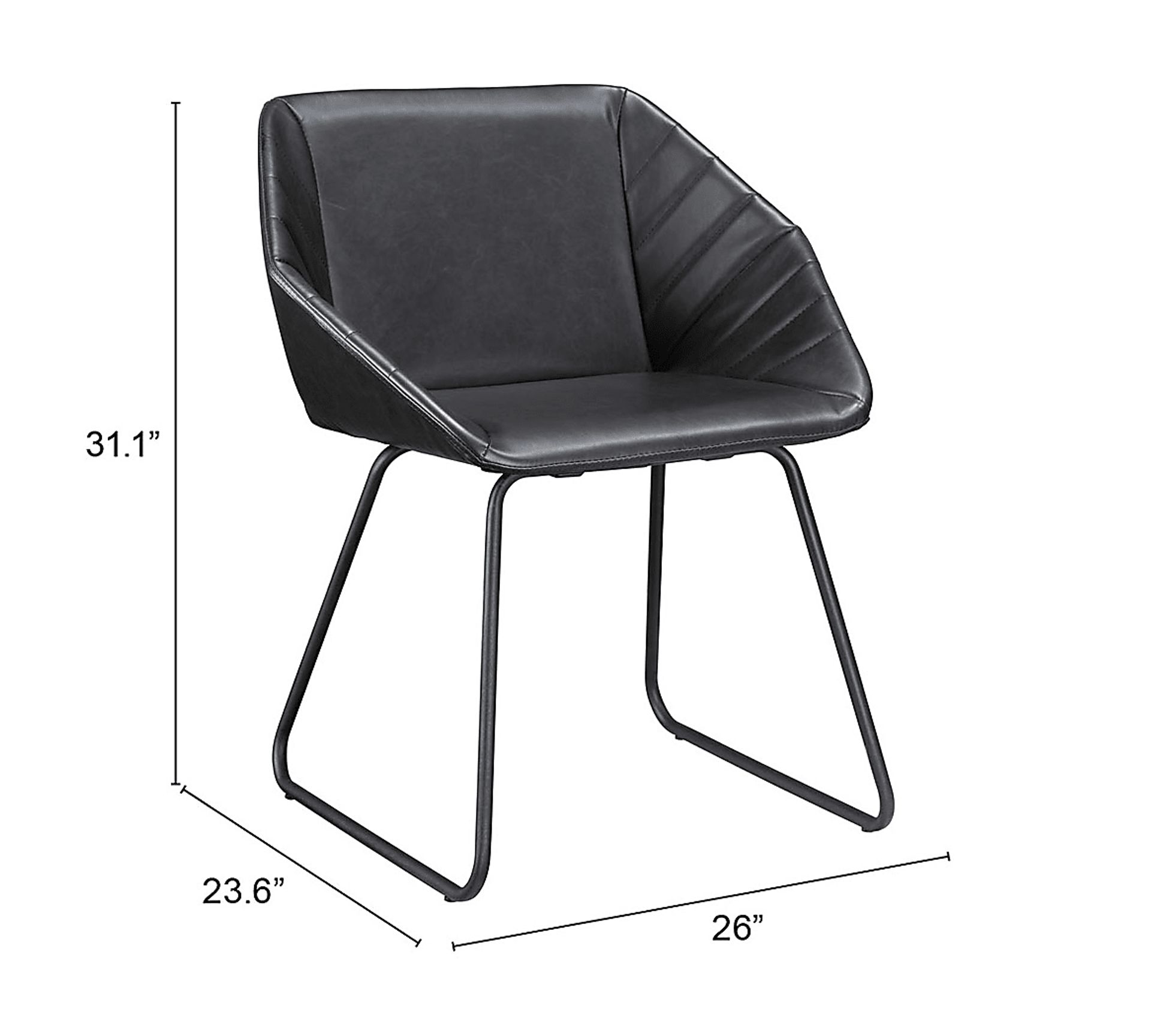 Barliff Black Dining Chair, Set of 2 - Image 10