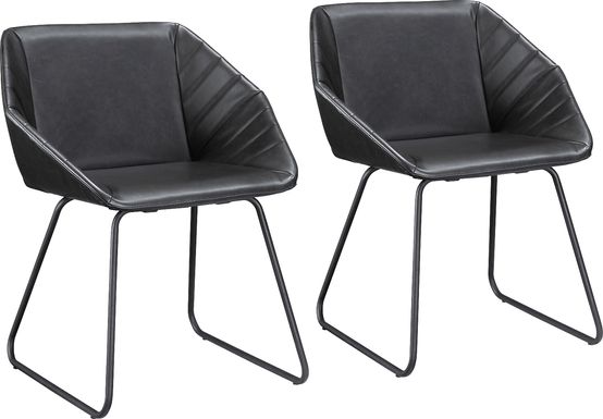 Barliff Black Dining Chair, Set of 2