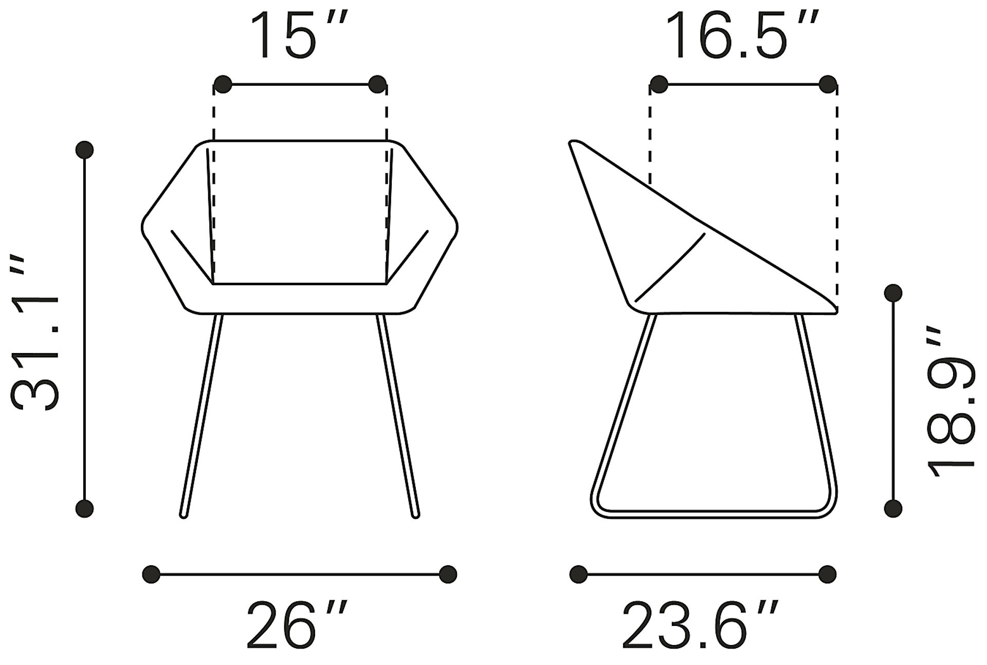 Barliff White Dining Chair, Set of 2 - Image 11