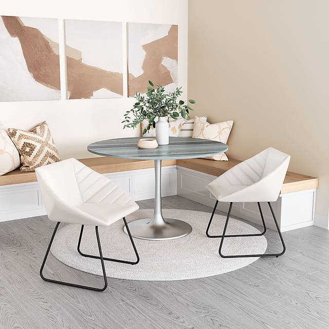 Barliff White Dining Chair, Set of 2 - Thumbnail - Image 2