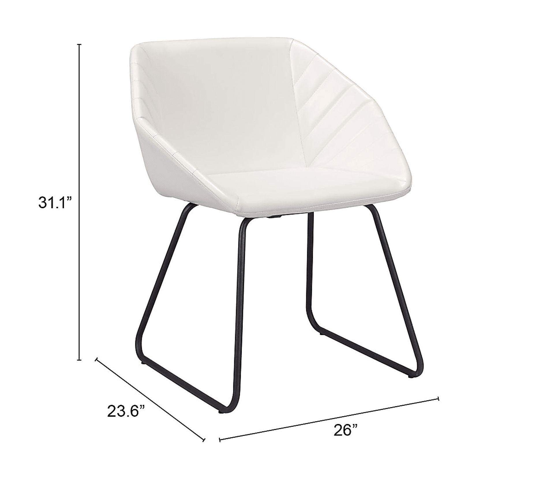 Barliff White Dining Chair, Set of 2 - Image 10