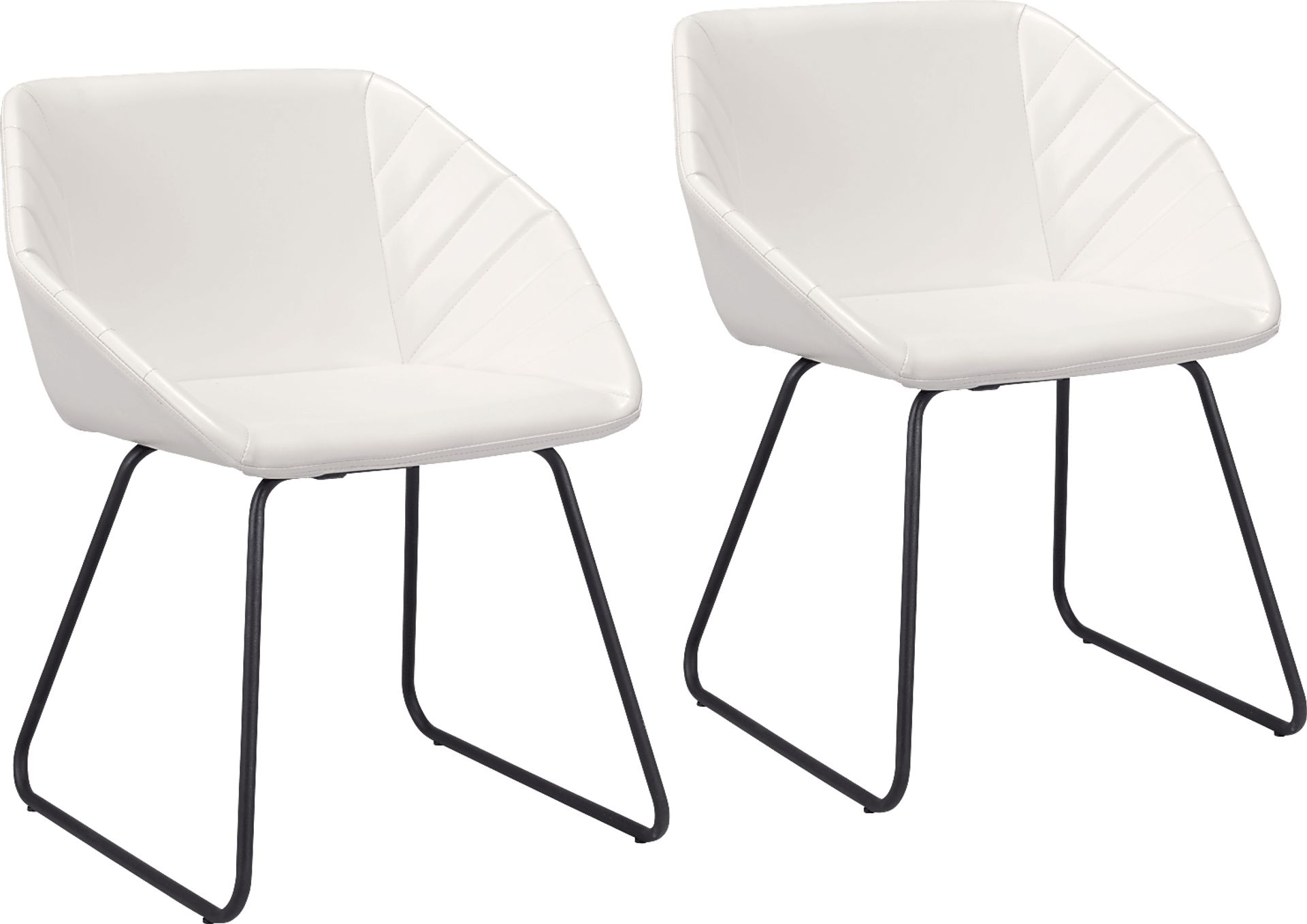 Barliff White Dining Chair, Set of 2 - Image 1