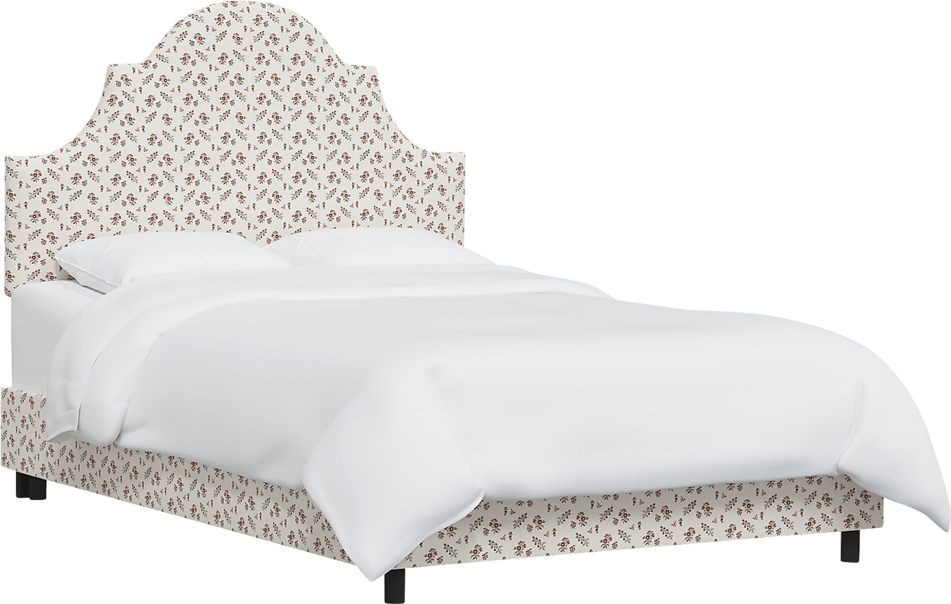 Barn Chic Beige King Upholstered Bed - Image 1