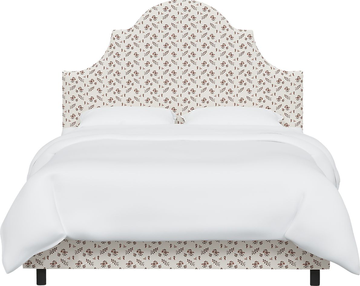 Barn Chic Beige Queen Upholstered Bed