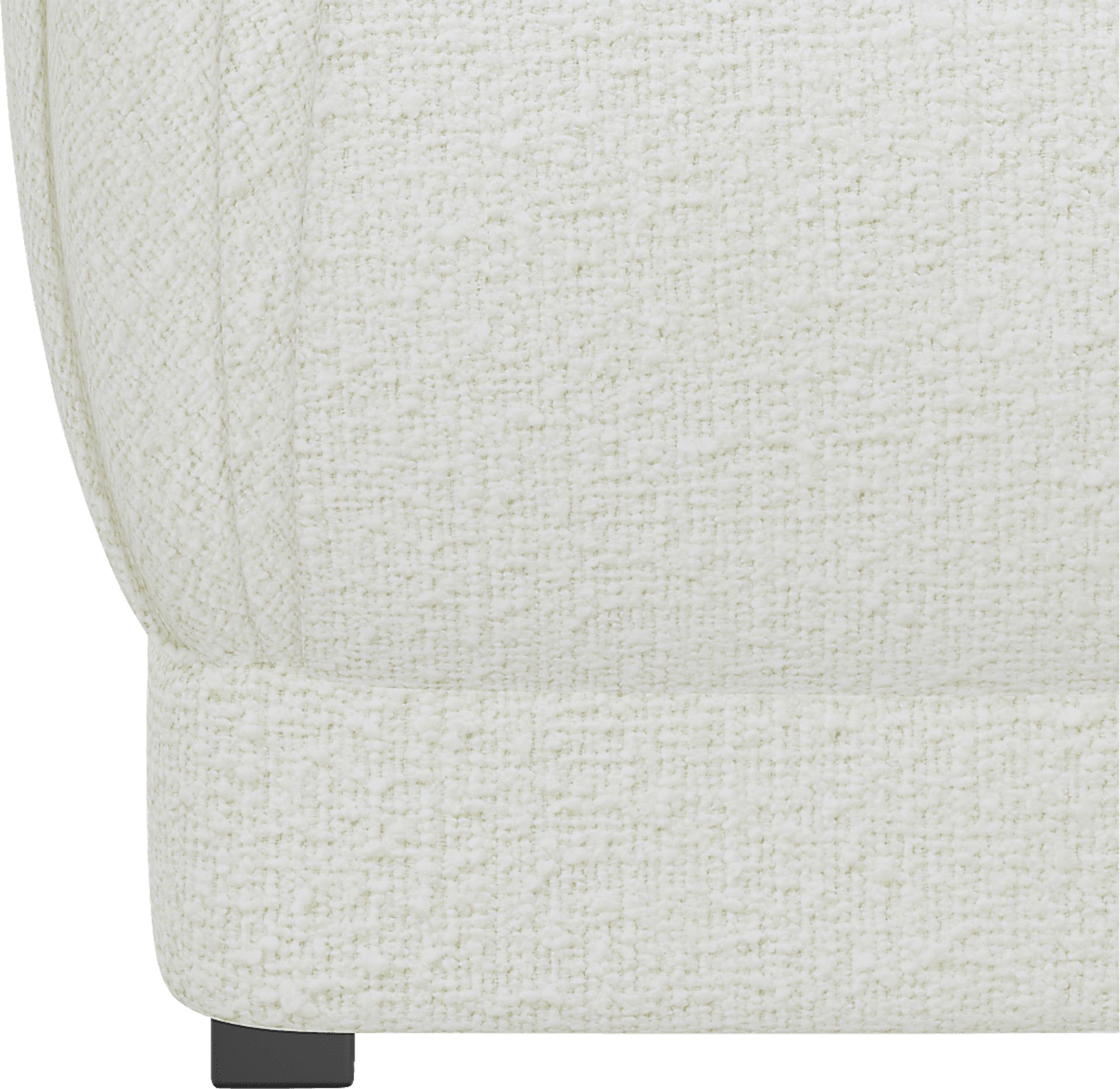 Barn Chic White Ottoman - Image 3