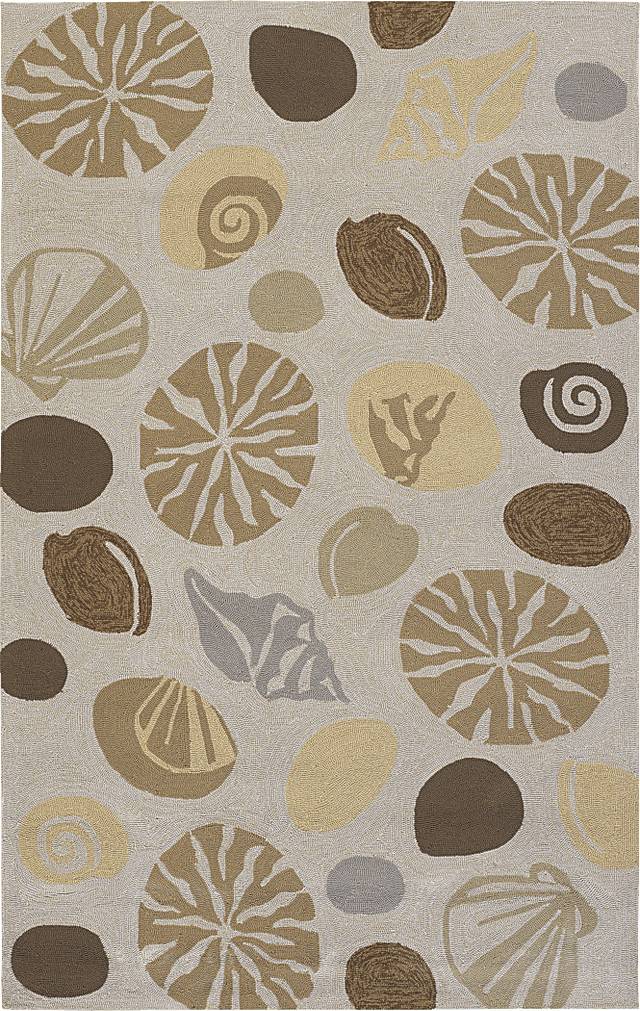 Barnegat Bay Beige 5'6 x 8' Indoor/Outdoor Rug - Thumbnail - Image 1