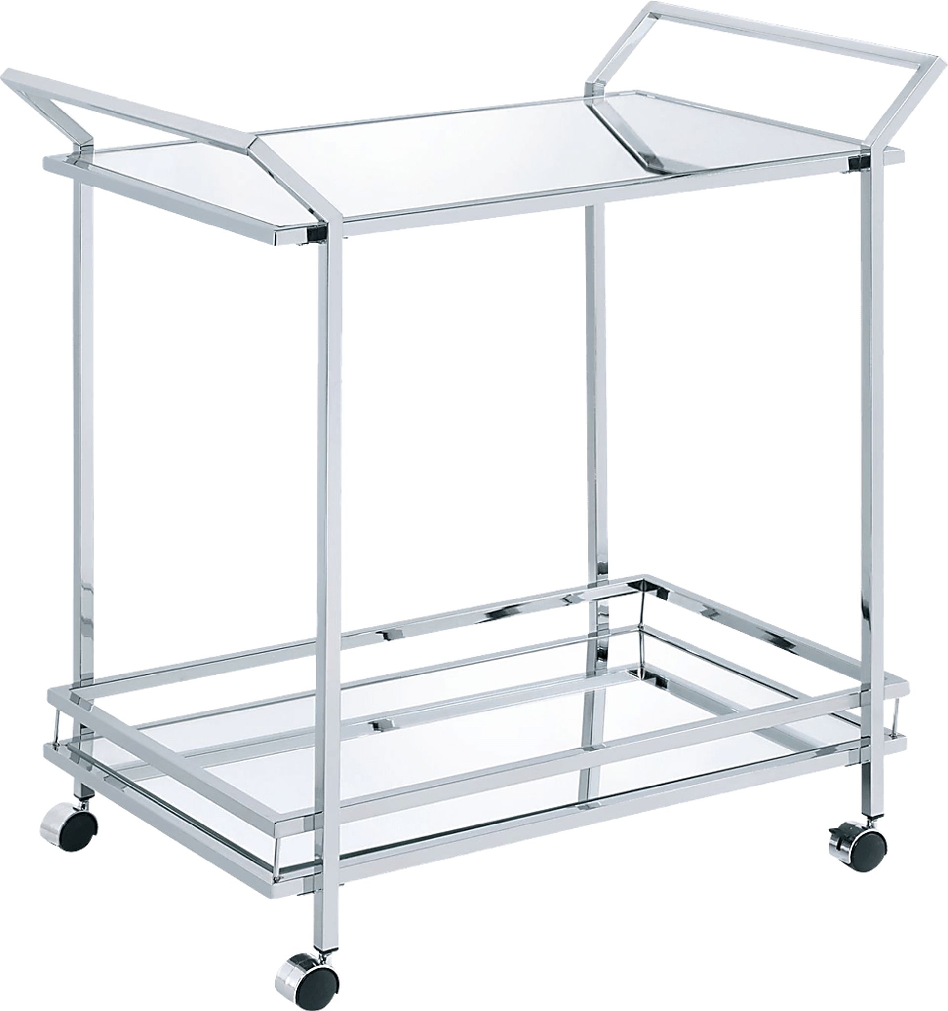 Barnette Silver Bar Cart - Image 1