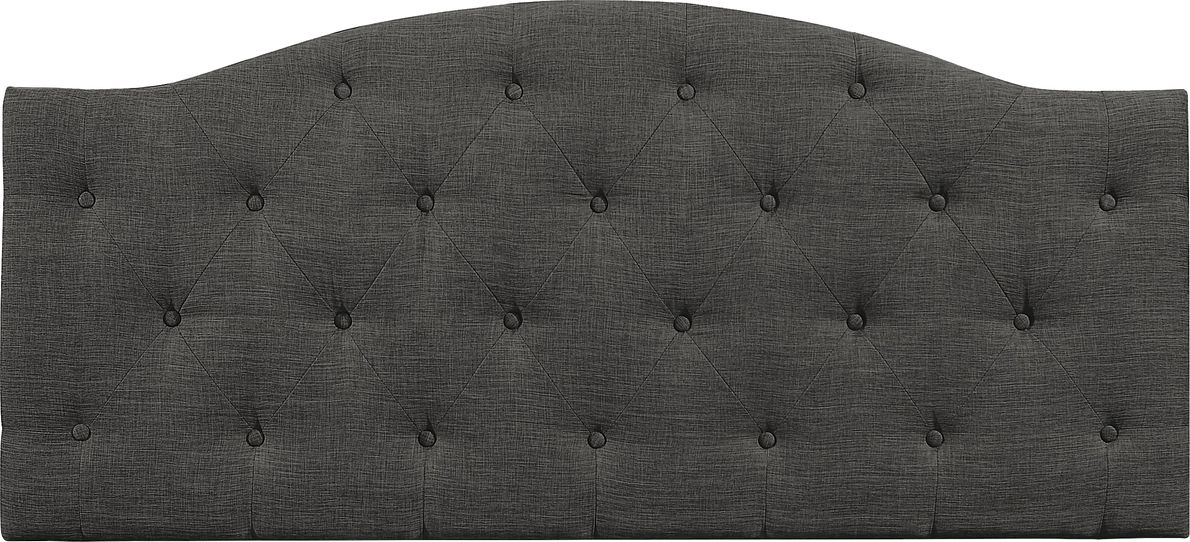 Barnsdale Dark Gray King Upholstered Headboard