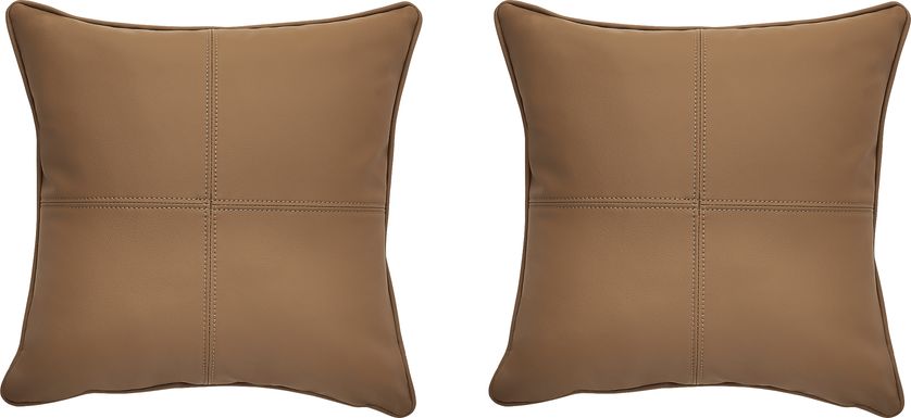 Barnwell Caramel Indoor/Outdoor Accent Pillows (Set of Two)