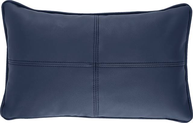Barnwell Navy Indoor/Outdoor Kidney Pillow - Thumbnail - Image 1