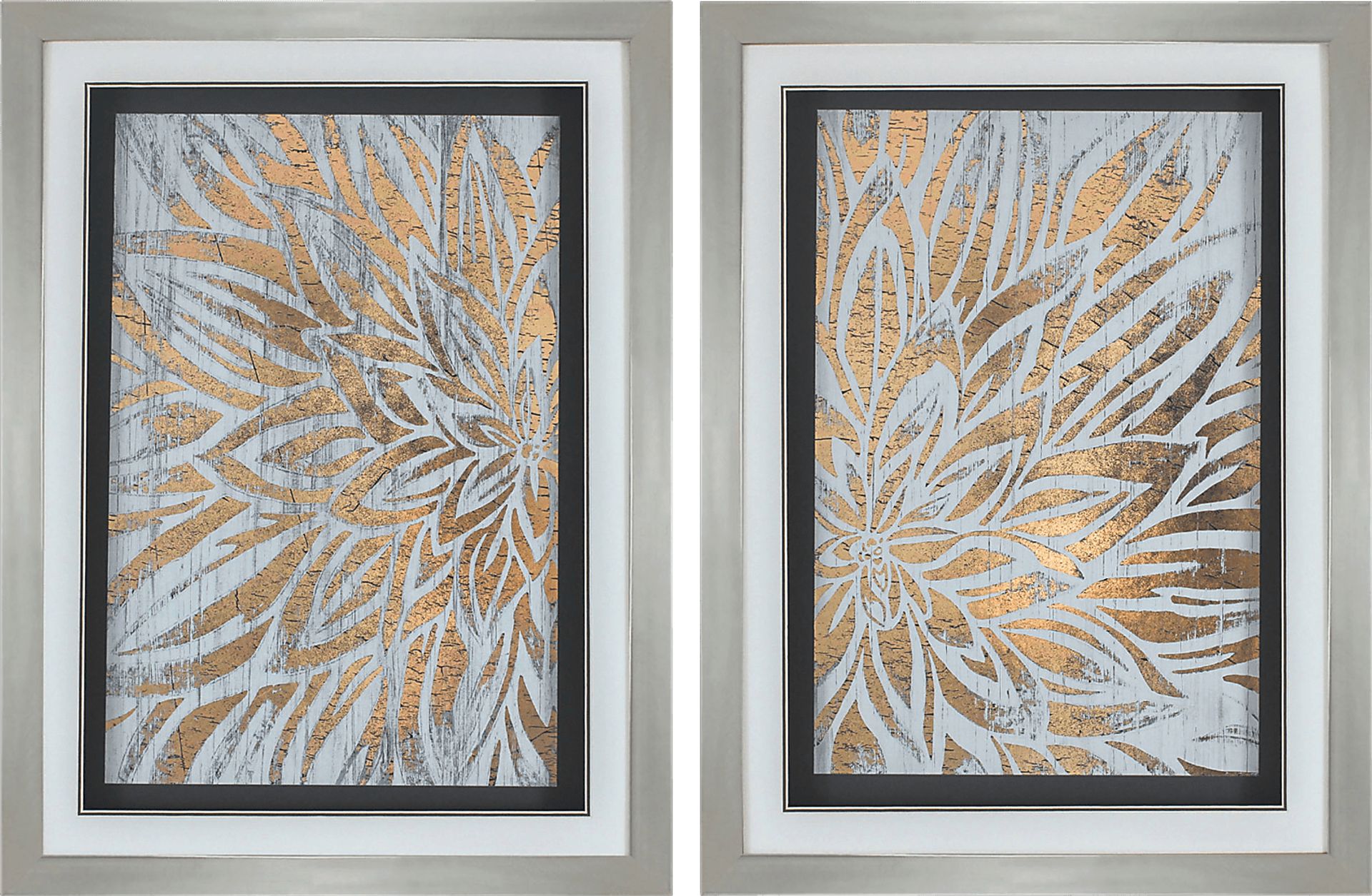 Barnwood Bloom Set of 2 Artwork - Image 1