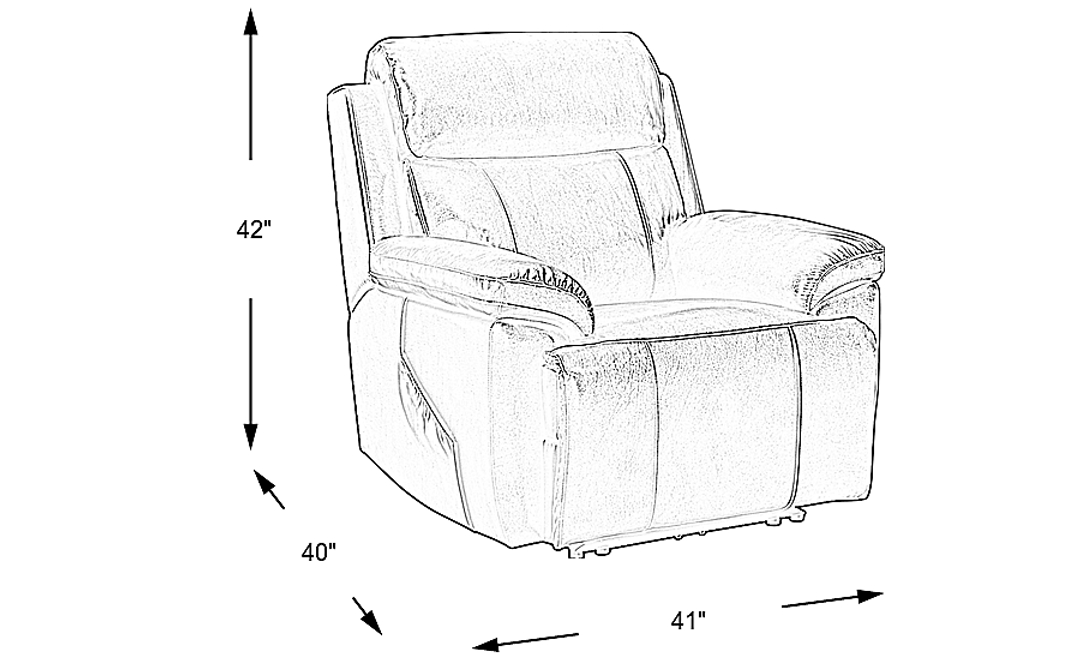 Barolo Leather Triple Power Recliner