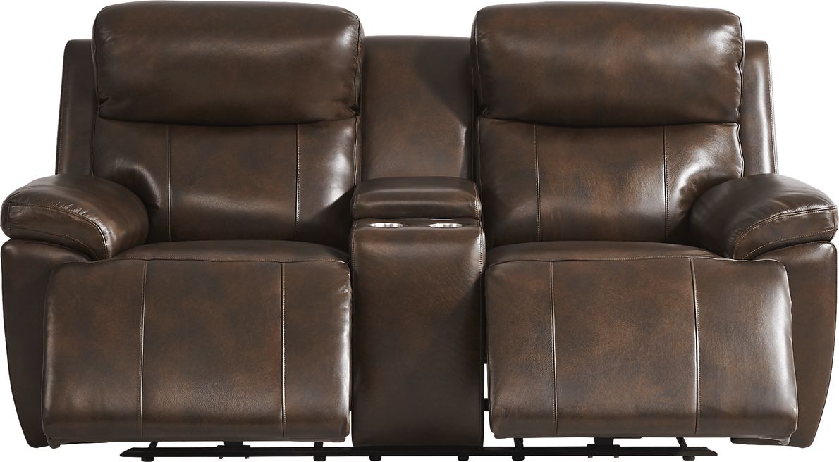 Barolo Leather Triple Power Reclining Loveseat