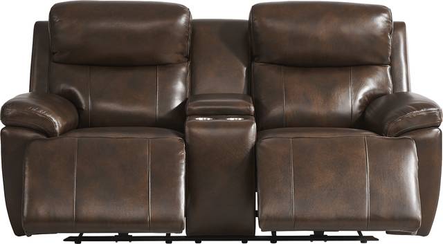 Barolo Brown Leather 5 Pc Triple Power Reclining Living Room with Massage and Heat - Thumbnail - Image 12