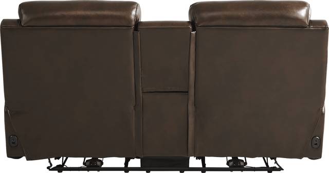 Barolo Brown Leather 5 Pc Triple Power Reclining Living Room with Massage and Heat - Thumbnail - Image 13