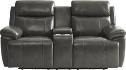 triple power reclining console loveseat