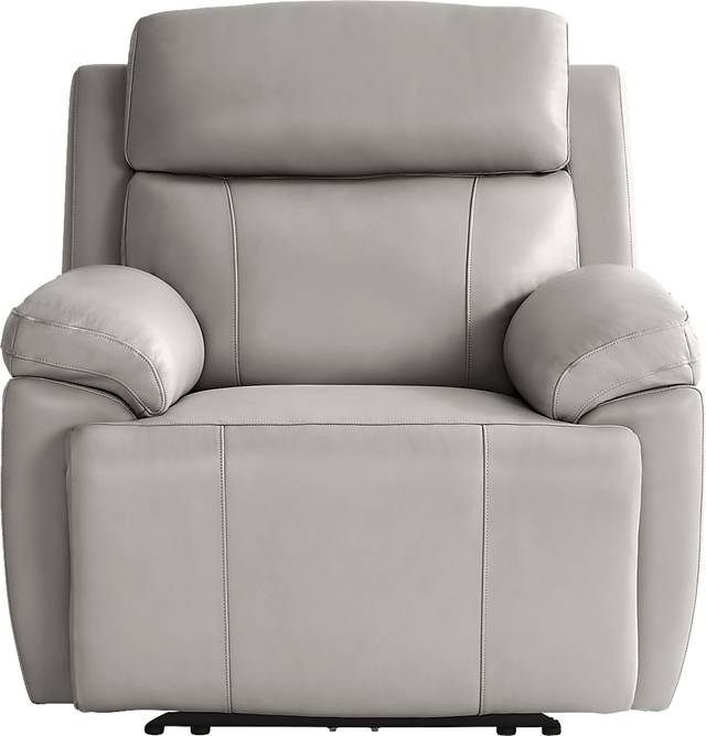 Barolo Dove Leather Triple Power Recliner with Massage and Heat - Thumbnail - Image 2