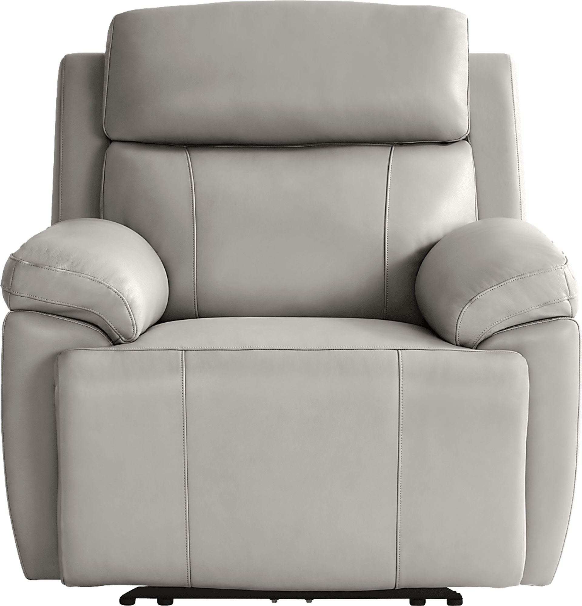 Barolo Dove Leather Triple Power Recliner with Massage and Heat - Image 2