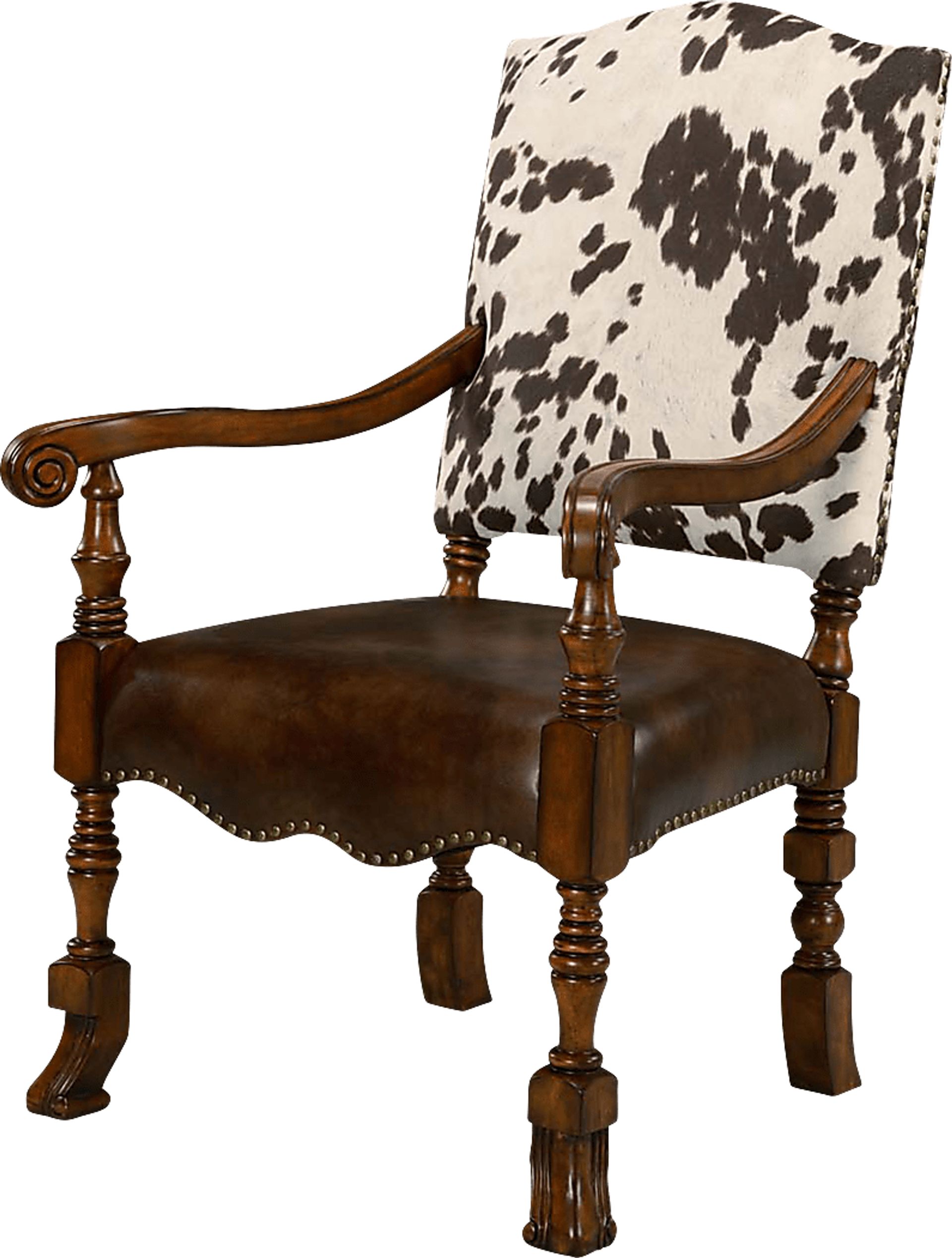 Baronne Brown Accent Chair - Image 2