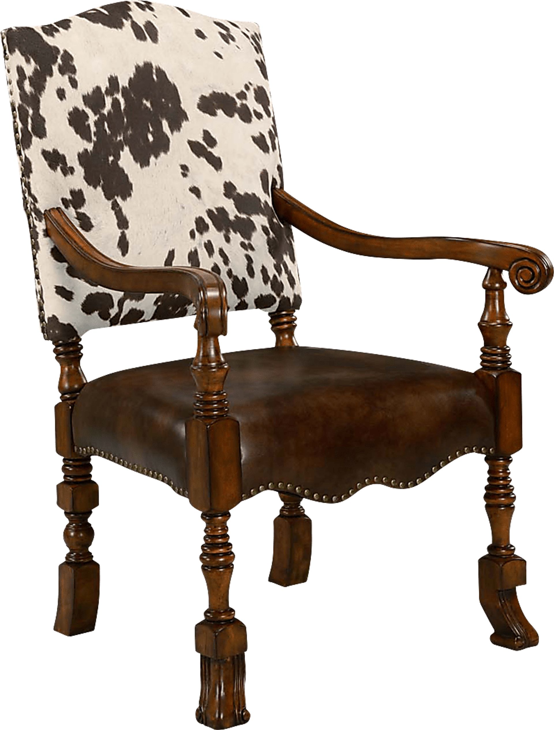 Baronne Brown Accent Chair - Image 1