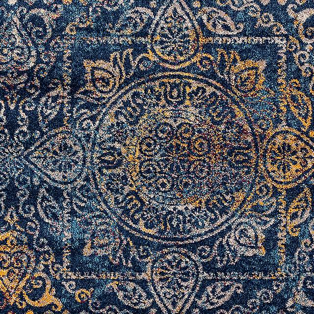 Baroux Navy/Multi 5'3 x 7'6 Rug - Thumbnail - Image 5