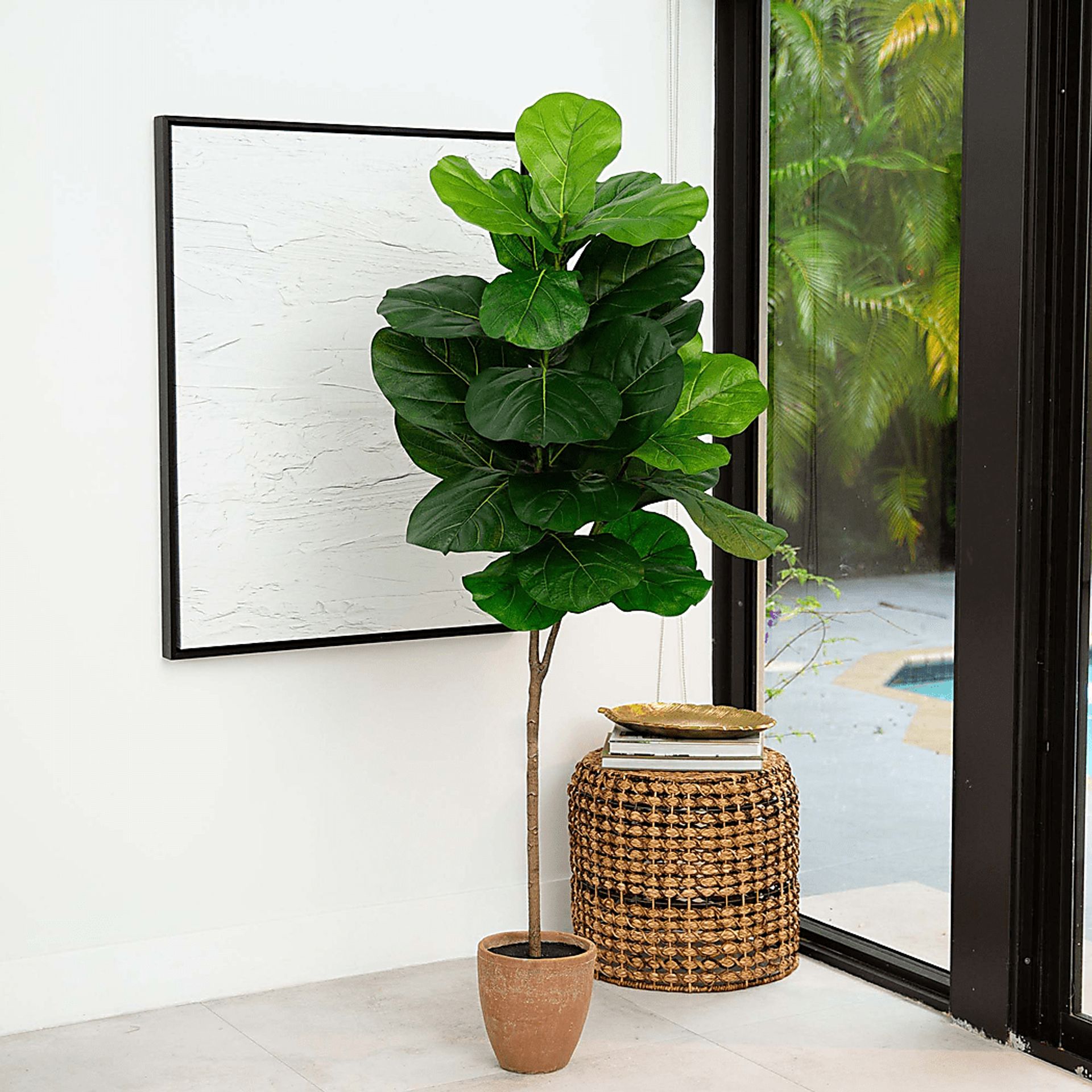 Barrasett II Green Artificial Fig Tree - Image 2