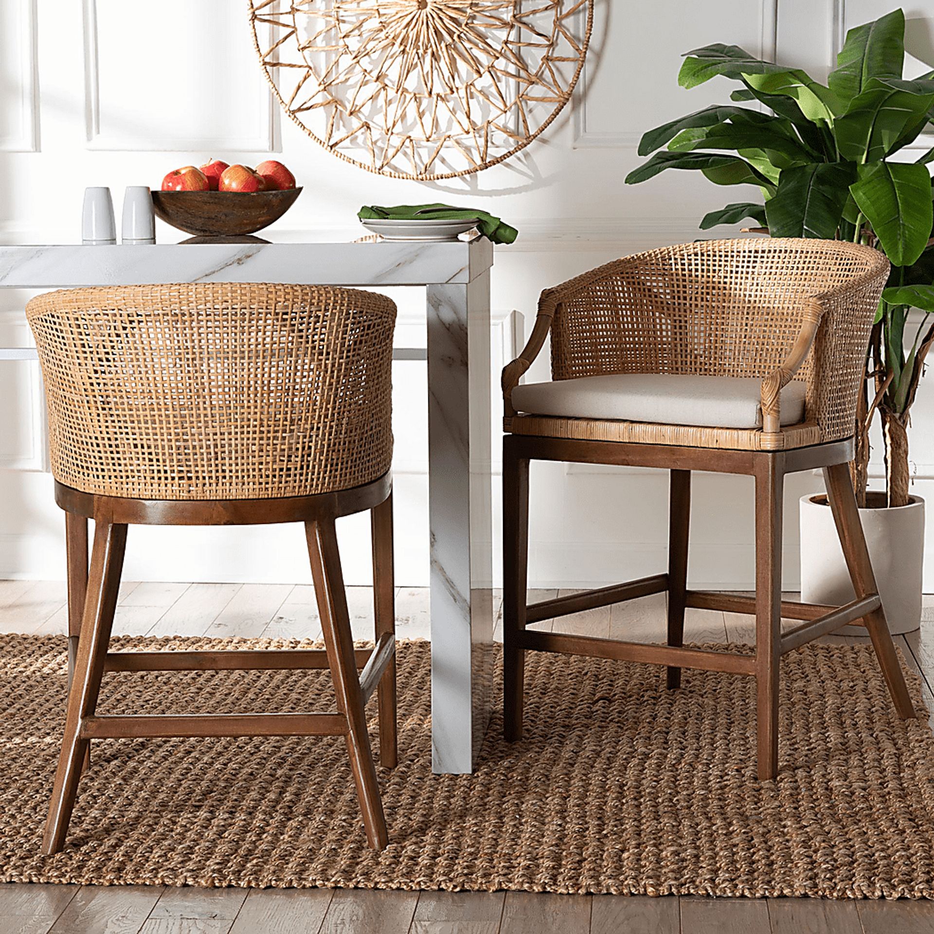 Barrely Brown Counter Height Stool, Set of 2 - Image 2