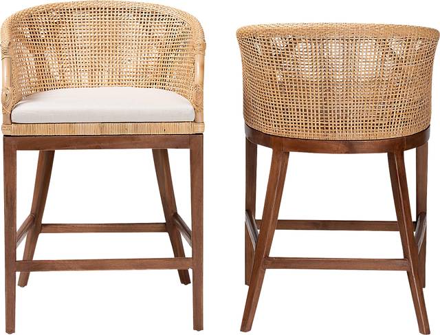 Barrely Brown Counter Height Stool, Set of 2 - Thumbnail - Image 3