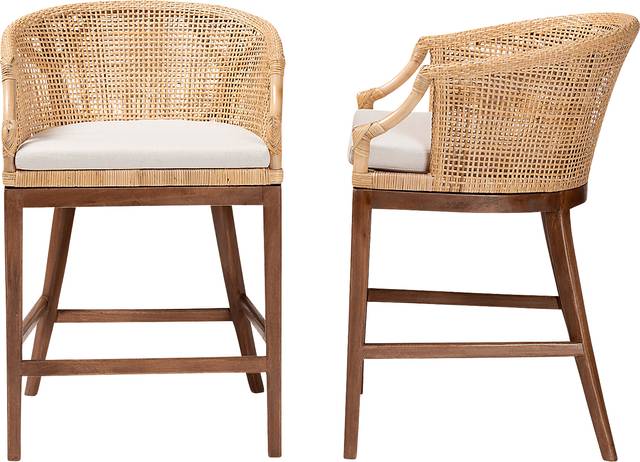 Barrely Brown Counter Height Stool, Set of 2 - Thumbnail - Image 4