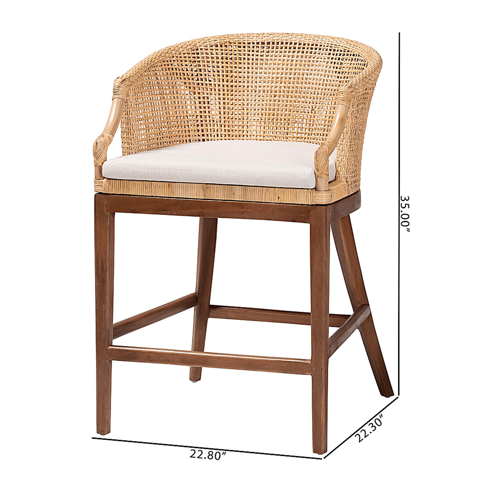 Barrely Brown Counter Height Stool, Set of 2 - Image 8